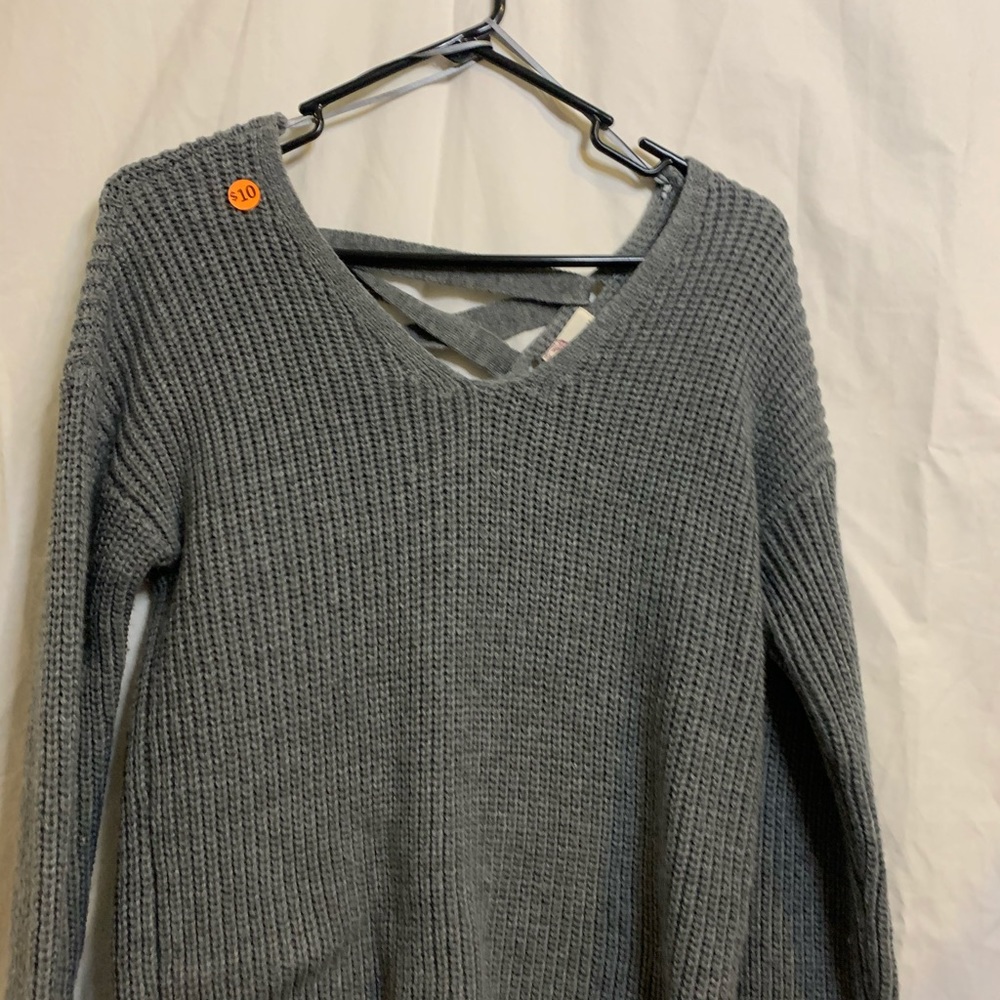 grey sweater